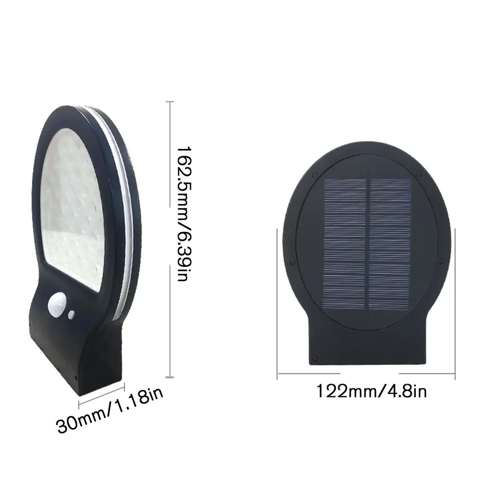 

Solar Infrared Wall Light Polycrystalline Blu-ray courtyard decoration lamp Human induction energy-saving LED light 1 Set