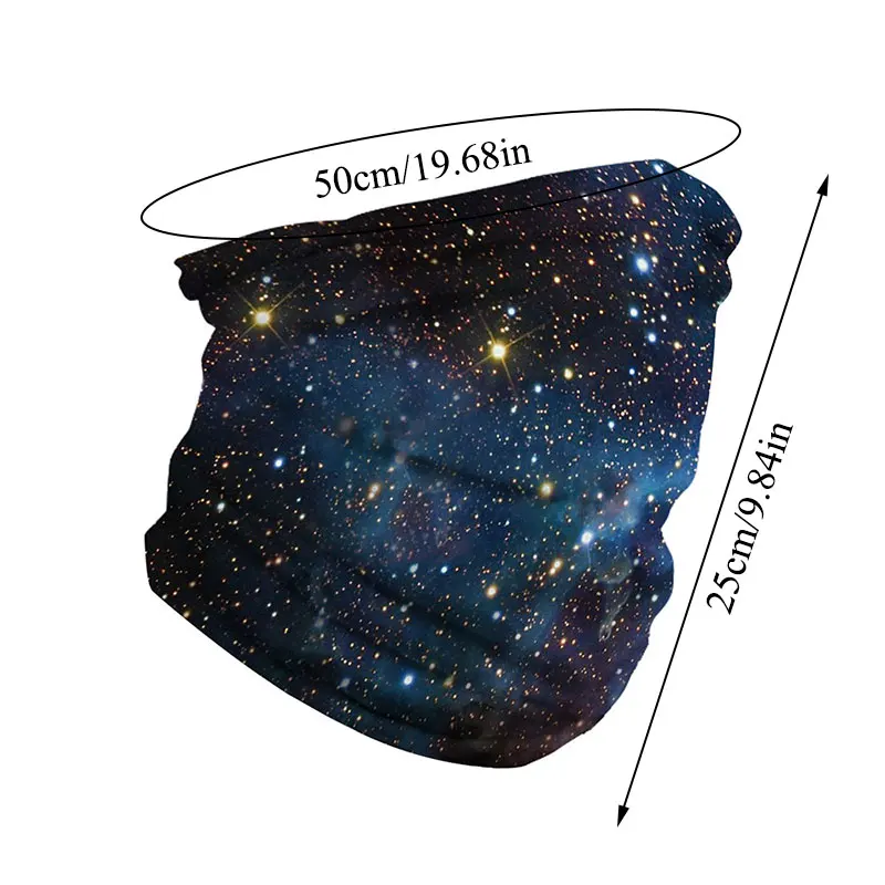 Головной убор с принтом Галактики пылезащитный мотоциклетный ветрозащитный