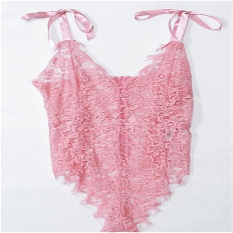

Sexy Lace Bodysuits Women Nightwear Sleepwear Lace G-string Bandage Bodysuit Babydoll Teddy Summer Lady Catsuit