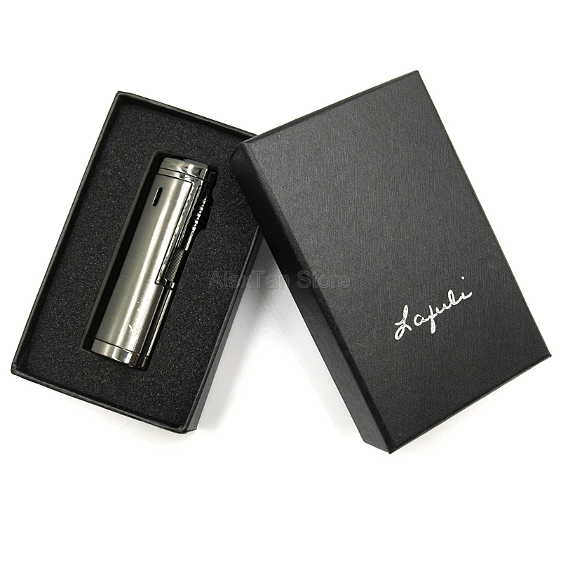 COHIBA Металлические Элегантные ветрозащитные зажигалки 4 фонарь Jet Red Fire Flame