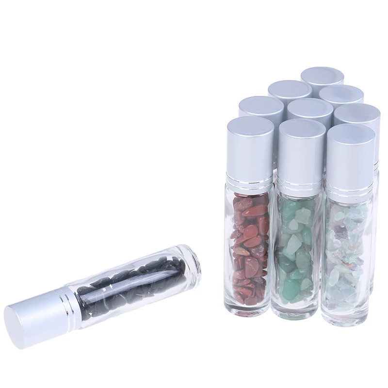 10 мл прозрачное стекло целебные хрустальные чипсы внутри Натуральные