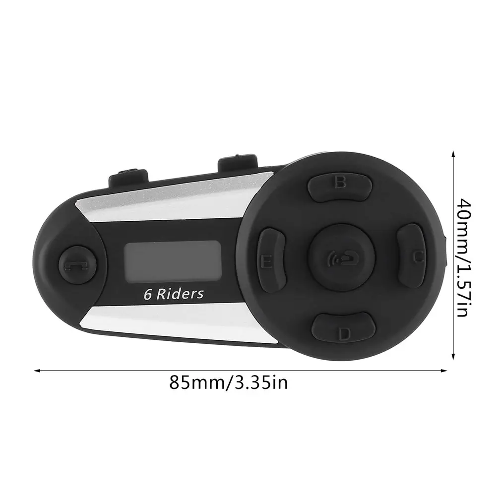 

T20s With Screen Fm Motorcycle Helmet Bluetooth Intercom Headset 1200 Meters Full Duplex Real-time Pair