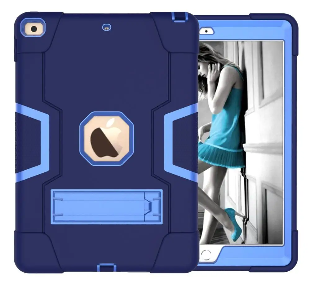 Новинка для iPad 10,2 7th Gen чехол, прочный ударопрочный сверхмощный Гибридный трехслойный защитный чехол для детей