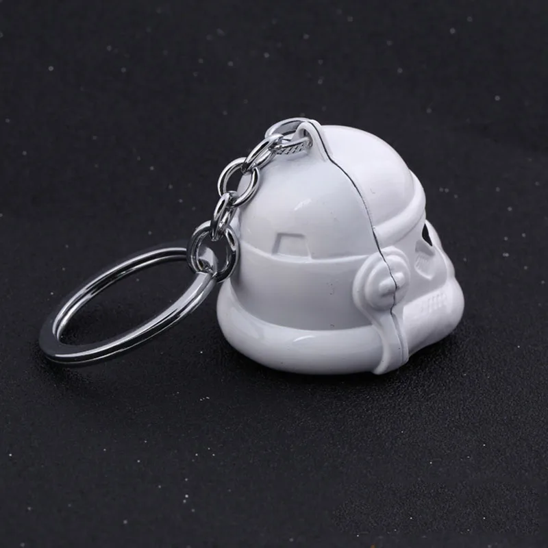 

Star Wars Key Ring Movie & TV Darth Vader White Soldier Figure Alloy Metal Key Chain Accessories Bag Buckles Creative Decortaion