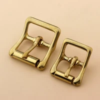 1 x solid brass roller buckle single pin middle center bar buckle for leather craft bag belt strap halter harness