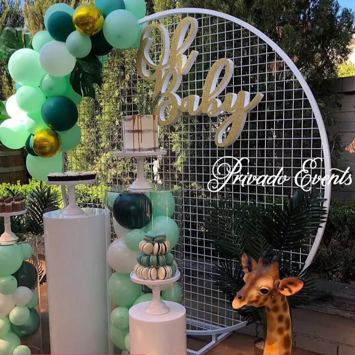 Новая свадебная Круглая Решетка Арка свадебный фон реквизит DIY вечевечерние НКА