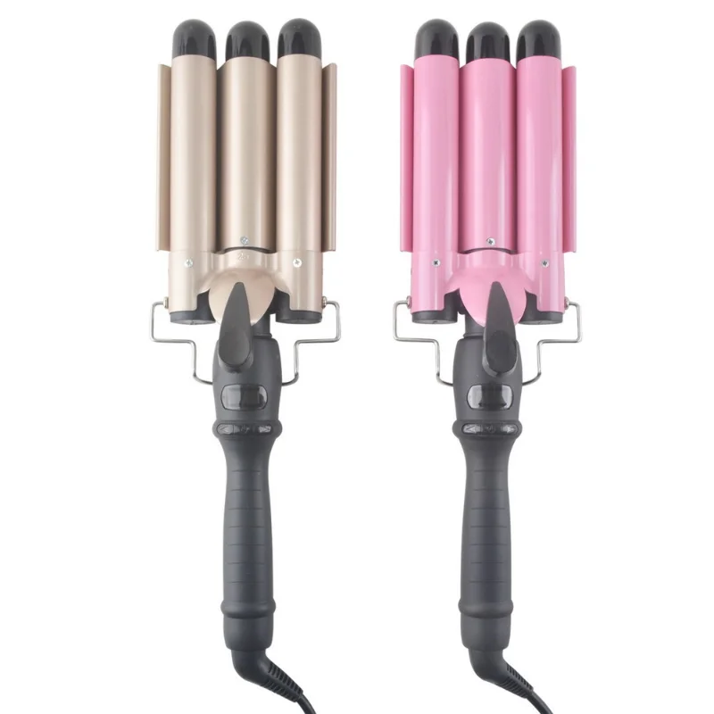 

Three-Tube Hair Curler Three-Stick Hair Curler Water Ripple Hair Stick Egg Roll Electric Hair Straightener Cross-Border Hair
