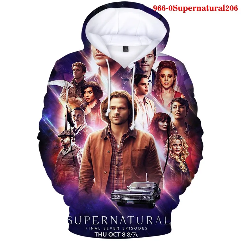 

New Supernatural Hoodies Sweatshirt Women Men Spring Autumn 2020 Hooded Hoody Moletom Mens Streetwear Sweatshirt Bluzy Damski