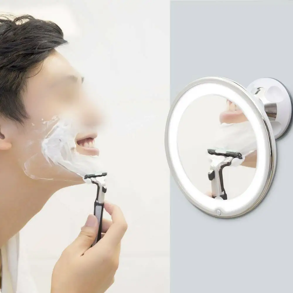 Зеркало для макияжа с 10-кратным увеличением 14 светодиодов | Красота и здоровье