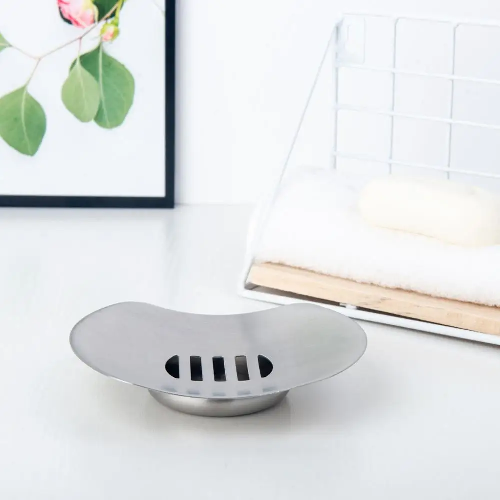 Мыльница из нержавеющей стали большая глубокая тарелка для душа контейнер