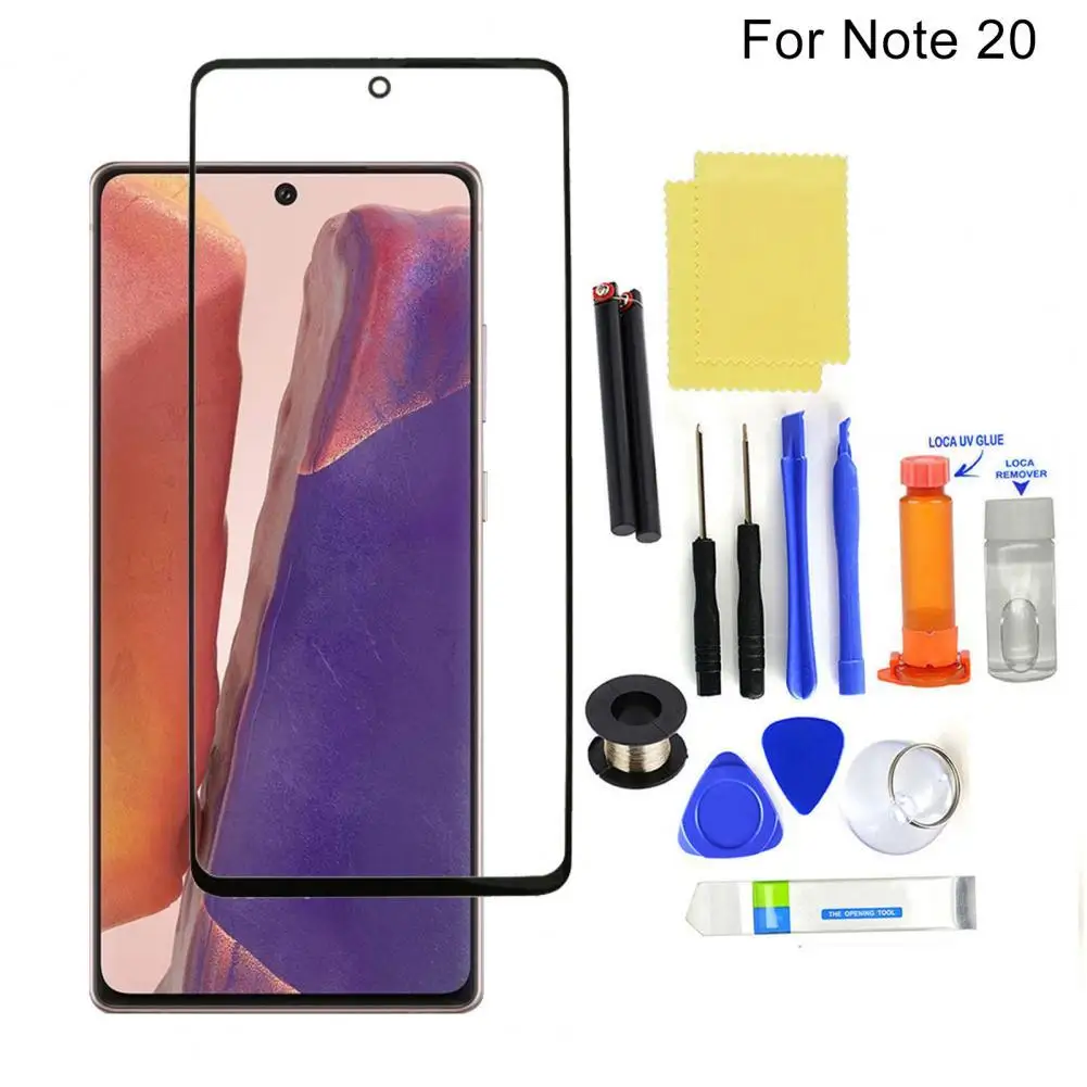 

Phone Screen Ultra-thin Replacement Glass Mobile Phone Touch Screen for Samsung Galaxy Note 8/9/10/10 Plus/20/20 Ultra