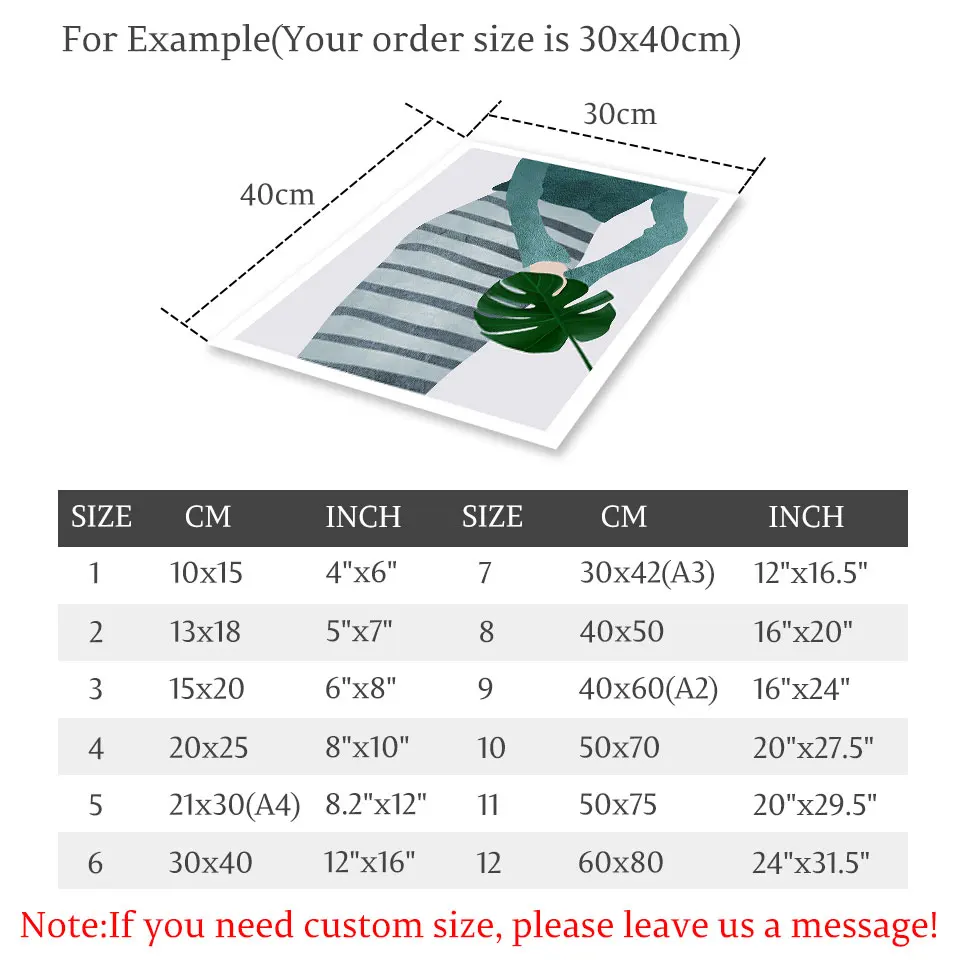 Вид сзади девушка скандинавский постер акварельное настенное искусство природа