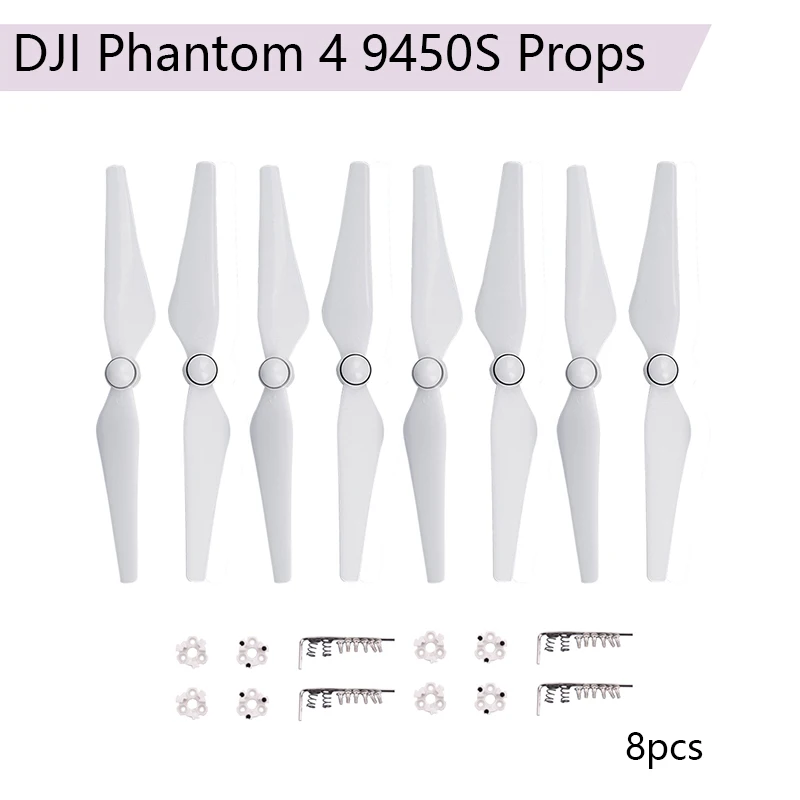 8 шт. Лопасти пропеллера 9450S для DJI Phantom 4 Pro Advanced 4A Camera 9450 Quick Release Props CW CCW Accessories |