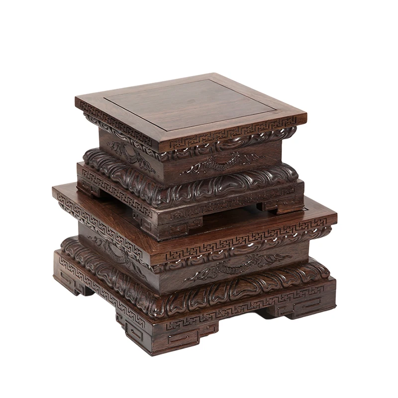 Статуя Будды с резьбой в виде лотоса подставка для статуи каменная Нефритовая