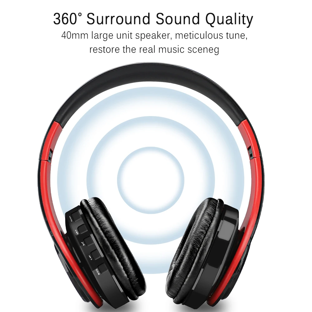 Bluetooth-наушники с микрофоном поддержка TF FM-радио | Электроника