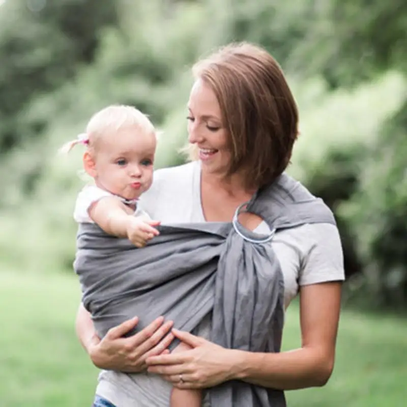 Soft Ring Sling Baby Carrier Pouch Wrap Newborn to Toddler Nursing | Backpacks &amp Carriers