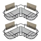 Полка для ванной комнаты, стеллаж для хранения, стеллаж без перфорации, крепкий уголок унитаза, стена из нержавеющей стали