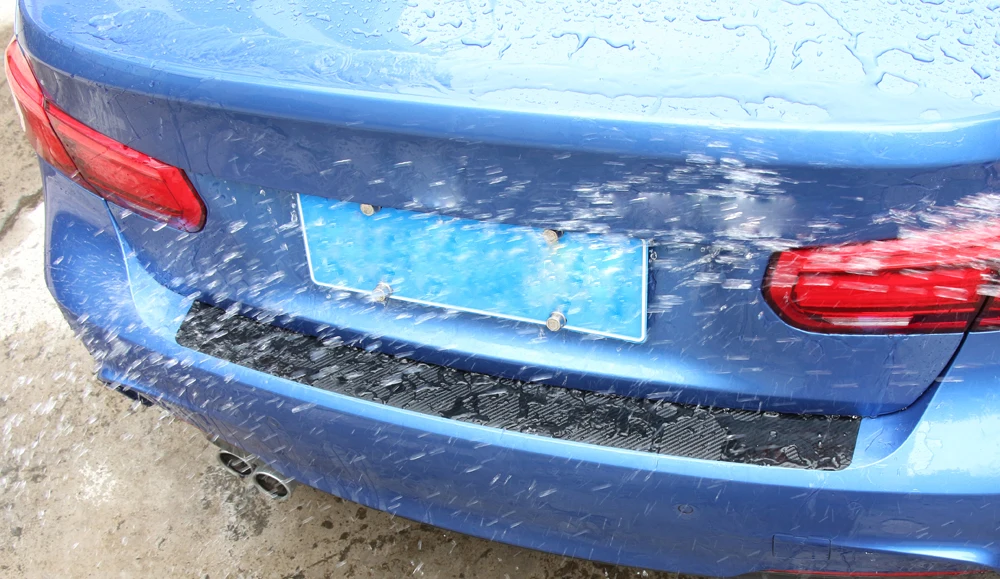 Задняя защитная накладка наклейка на бампер автомобиля для golf 7 skoda mazda 6 bmw f10 volvo ford