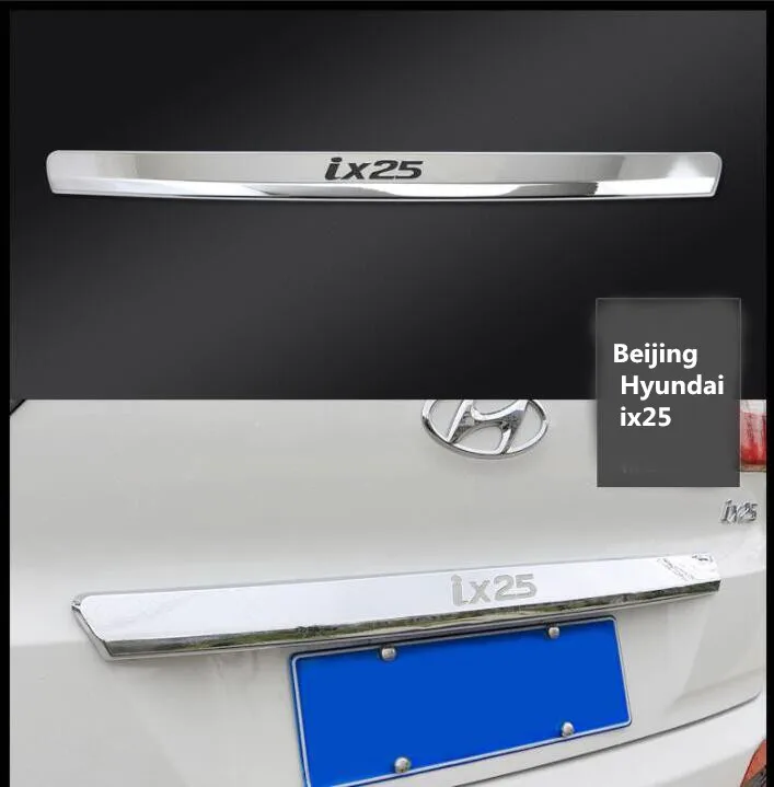 

Apply only for (left rudder) Beijing Hyundai ix25 refit the rear trim strip, tailgate Sequin, trunk exterior trim strip