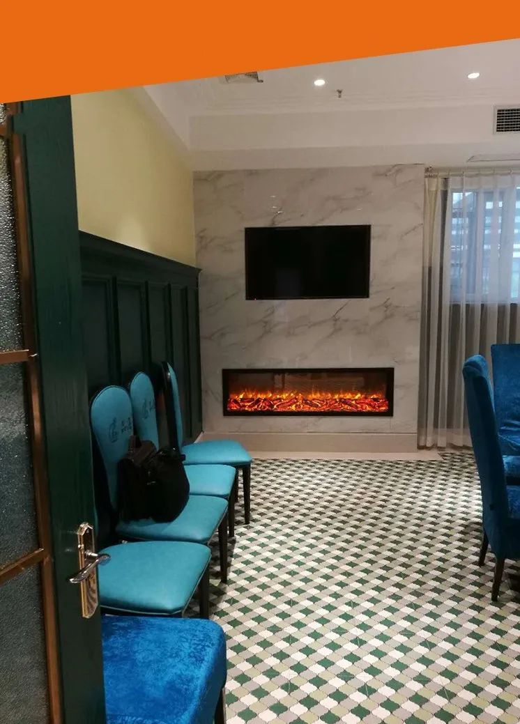 Бесплатная доставка в Корею электрический камин с изменением 7 цветов | Бытовая