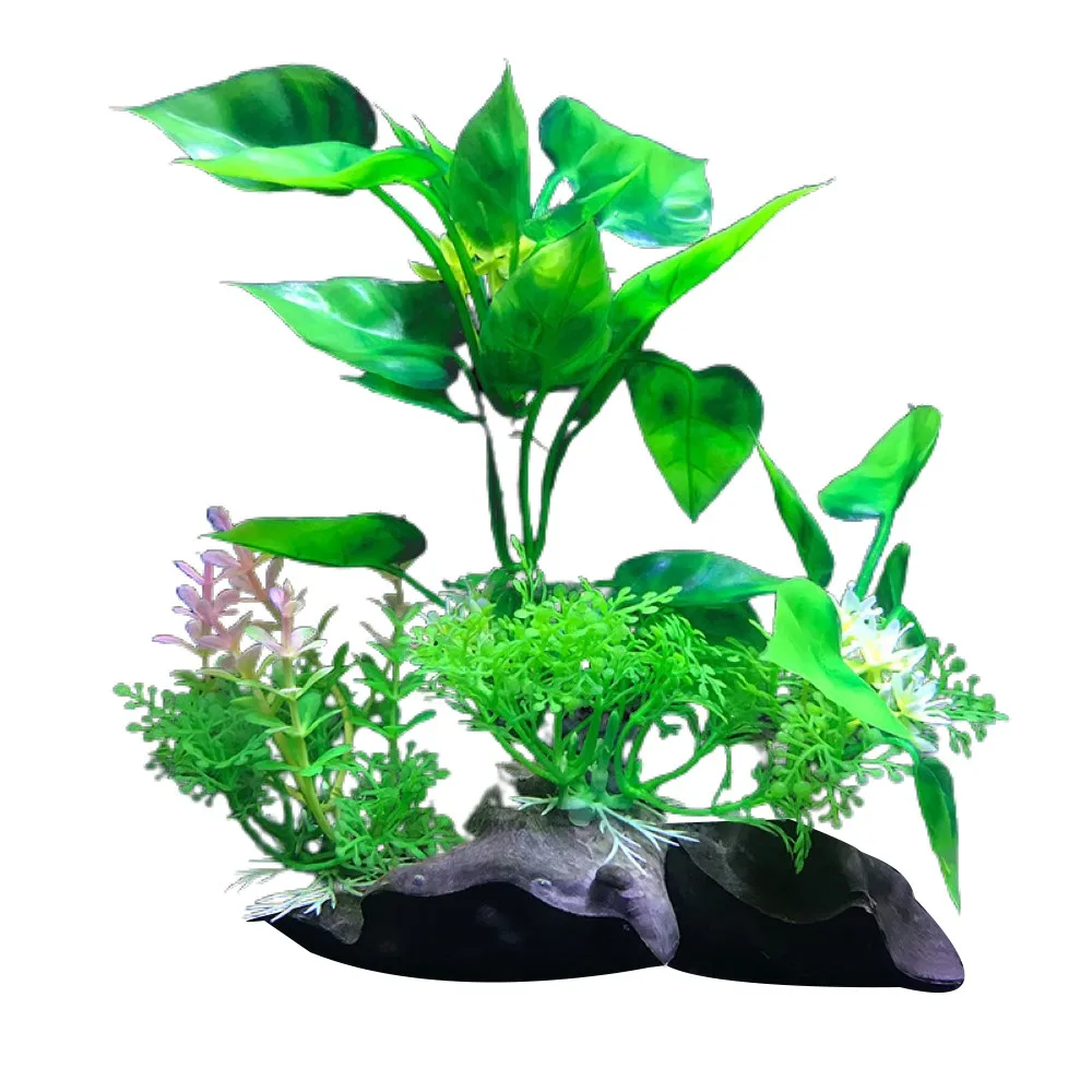 

1PC Artificial Waterweed Simulation Fish Tank Landscape Green Background Decoration Plastic Water Plant for Aquarium Ornament