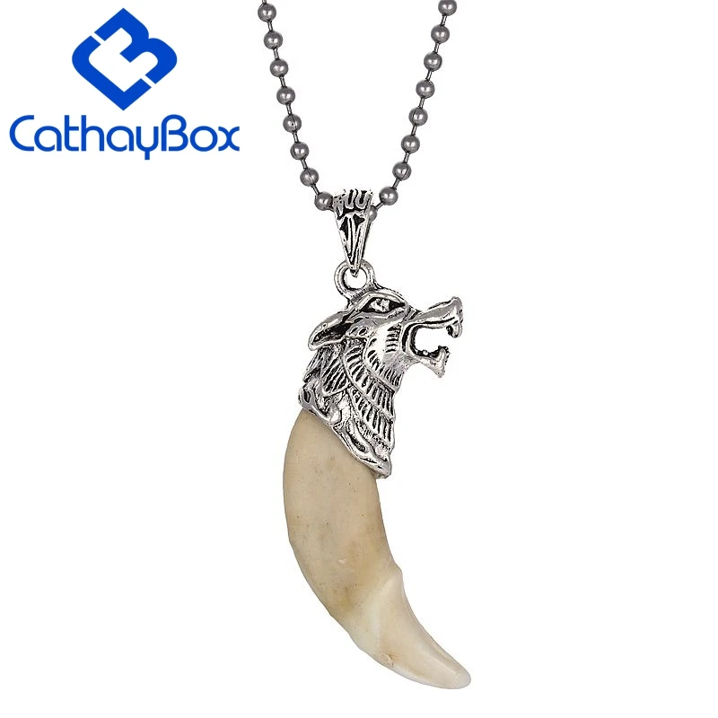 Цепочка с подвеской в виде зуба волка 24 дюйма | Украшения и аксессуары