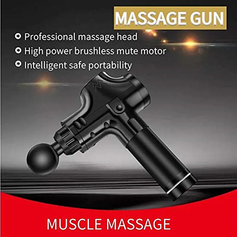 New massage gun physiotherapy instrument mute touch screen console massage gun electric gun massage relieve pain