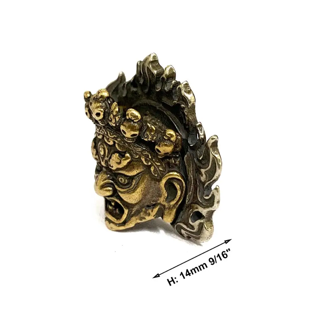 2 предмета латунь злых мифический дизайн Кончос Завинчивающаяся задняя крышка с