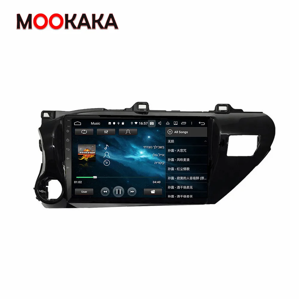 

Автомобильный мультимедийный плеер ISP Android 8. 1 4 + 10,0G для Toyota Hilux 128-2016 GPS-навигация автомобильное аудио стерео головное устройство DSP Carplay