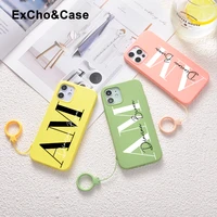 custom capital letter name phone case for iphone 11 12 pro max 6 6s 7 8 plus x xr xs se brand new original liquid silicone cover