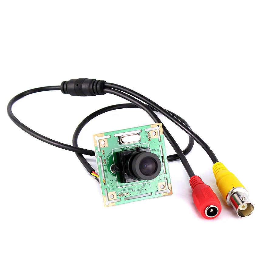 Аналоговая мини камера видеонаблюдения 700TVL CMOS Color hd модуль камеры PCB с объективом