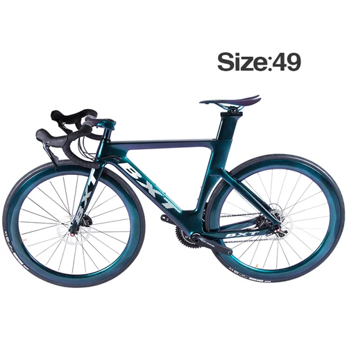 BXT chameleon 49 cm Дорожный велосипед 700C рама для шоссейного велосипеда дисковый тормоз 2x11 скорость T800 карбоновая рама для шоссейного велосипеда карбоновый гоночный велосипед Полный дорожный велосипед - Цвет: BXT chameleon 49 cm