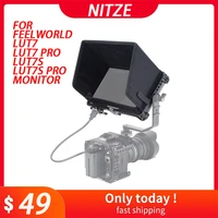 nitze monitor cage for feelworld lut7s lut7 pro lut7s pro 7 with pe21 hdmi compatible cable clamp ls7 a sunhood jtp2 lu