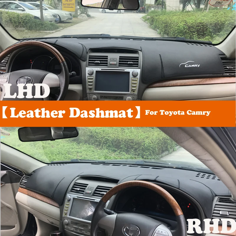 Leder Dashmat Zubehör Auto-Styling Dashboard Deckt Pad Dash Matte Sonnenschirm Für Toyota Camry XV30 2002 2003 2004 2005 2006