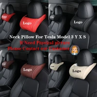 for tesla model y 3 s x car seat neck pillow headrest cushion neck headrest 1pc