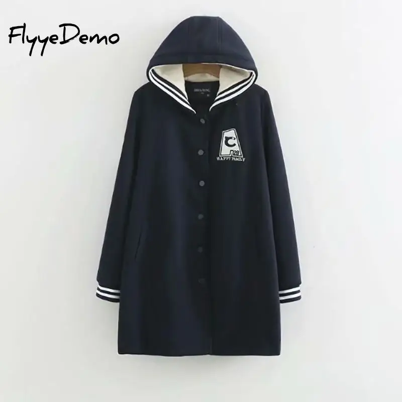 Зимнее пальто для девочек новые модные женские Шерстяное верхняя одежда длинное