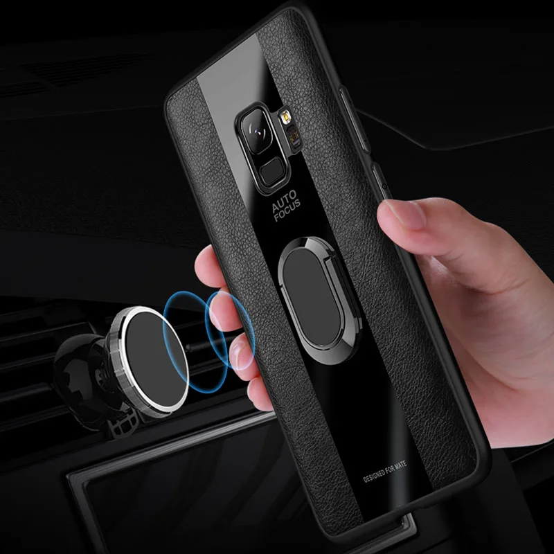 Магнитный чехол с подставкой для Samsung S8 S9 S10 Plus S10e Note 9 iPhone 11 Pro XS Max XR X 10 8 7 6 6S