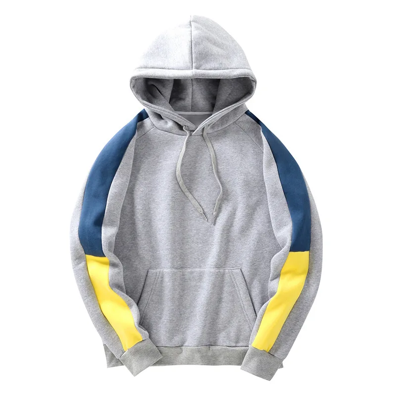 

2021 Spring Autumn Fashion Men's Hoodies Male Casual Hooded Sweatshirts Men Splicing Streetwear Hip Hop Oversized Tops