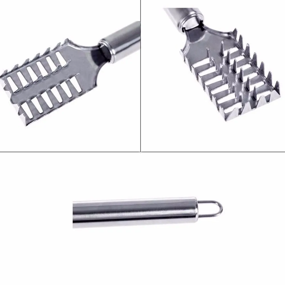 

1pc Fish Scaler 20x3.4cm Stainless Steel Practical Durable Fish Scale Remover Scraper Kitchen Tool