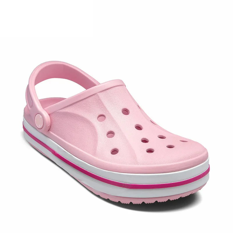 

2020 Sandals Beach Shoes Men and Women Couple's Porous Shoes Baotou Summer Slippers Men's Comfortable Breathable Dual-Use