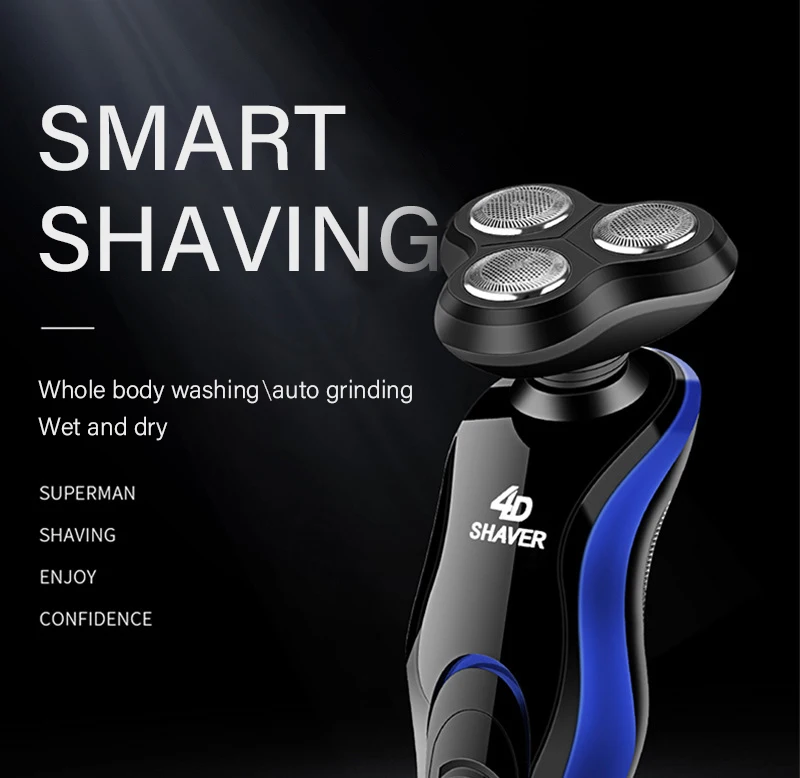 Электробритва Мужская аккумуляторная 4 в 1 с 3 лезвиями | Бытовая техника