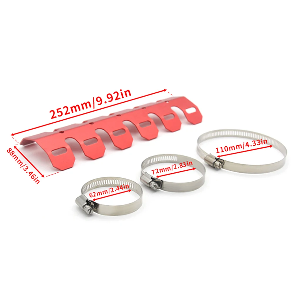 Универсальный глушитель выхлопной трубы мотоцикла труба теплозащитная защита