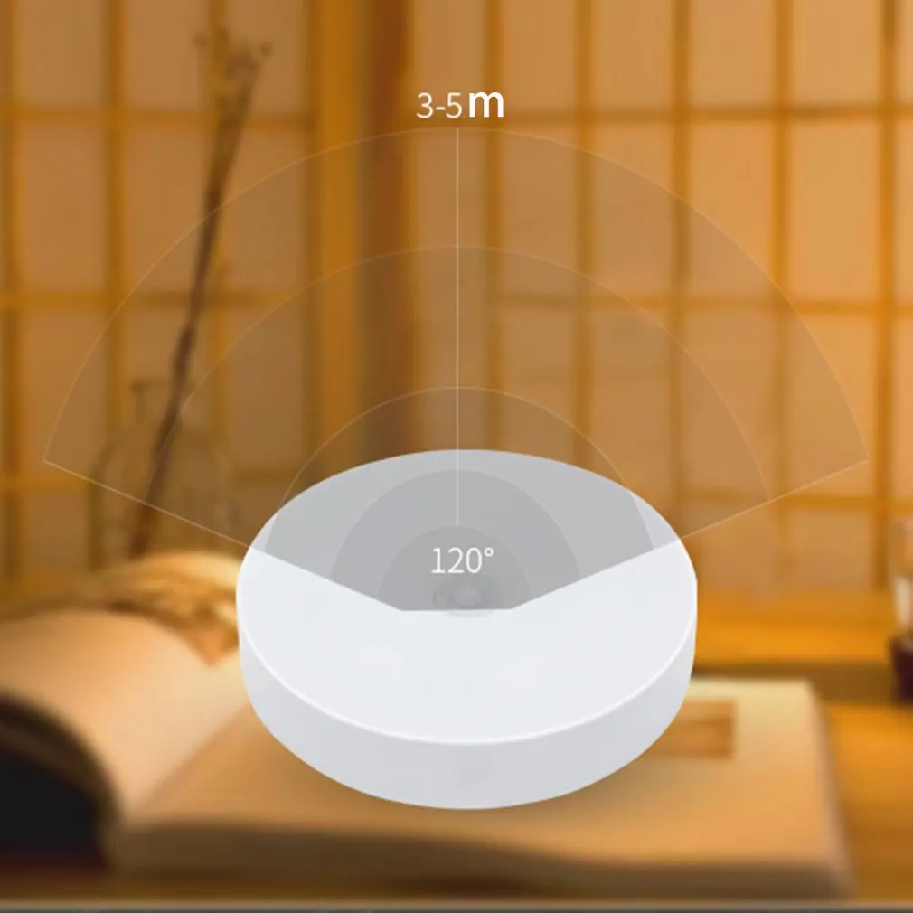 Светодиодный ночсветильник с датчиком присутствия прикроватная лампа