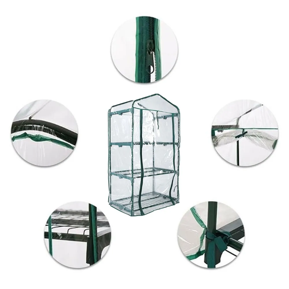 Мини палатка для теплиц складная прозрачная Водонепроницаемая садовая крышка