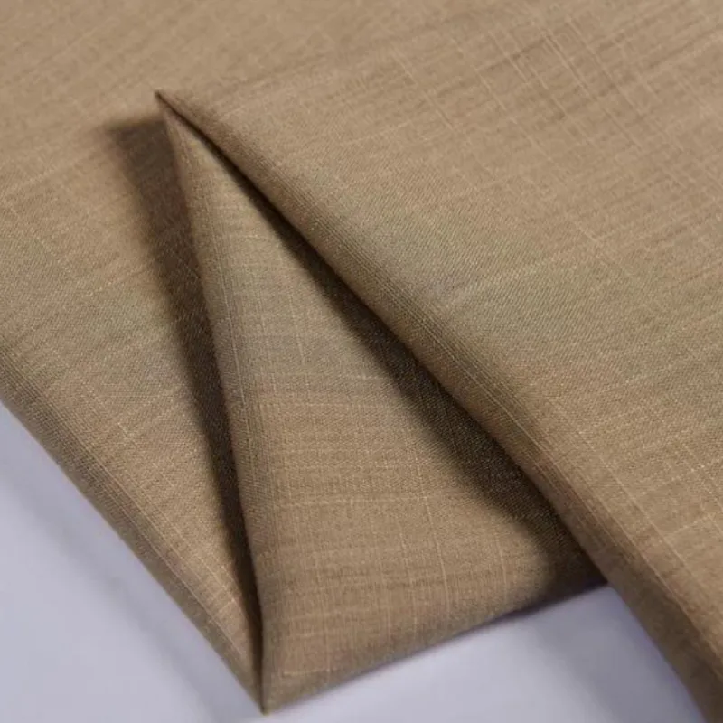 

Shiny Soft Light Siky Cotton Linen Fabric Bamboo Texture Faux Flax Rayon Fabric For Dress, By The Meter,Green,Grey,Blue,Hkaki