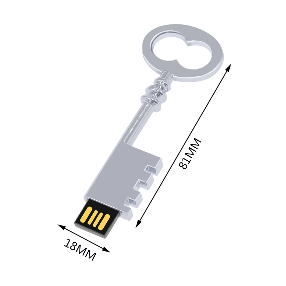 

Metal Key USB Flash Drive Memory Stick Keychain Pendrive 4GB 8GB 16GB 32GB 64GB Pen Drive U Disk Gift (over 10 PCS Free LOGO)