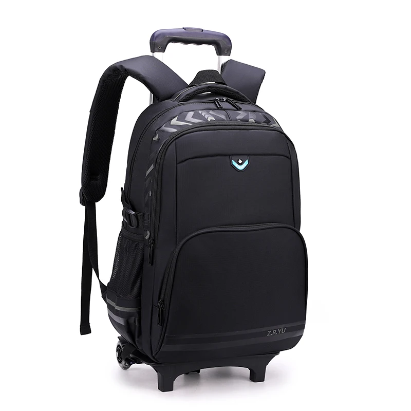 Съемные детские школьные ранцы для девочек и мальчиков, школьный рюкзак на 2 колесах, Детская сумка для багажа, дорожный ранец