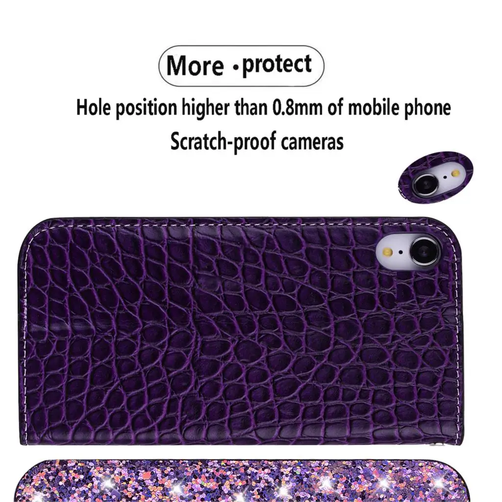 Блестящий чехол-книжка для Huawei Mate 10 20 P20 P30 Lite Pro Honor 9 7x Y6 Y7 Y9 P Smart + 2019 | Мобильные