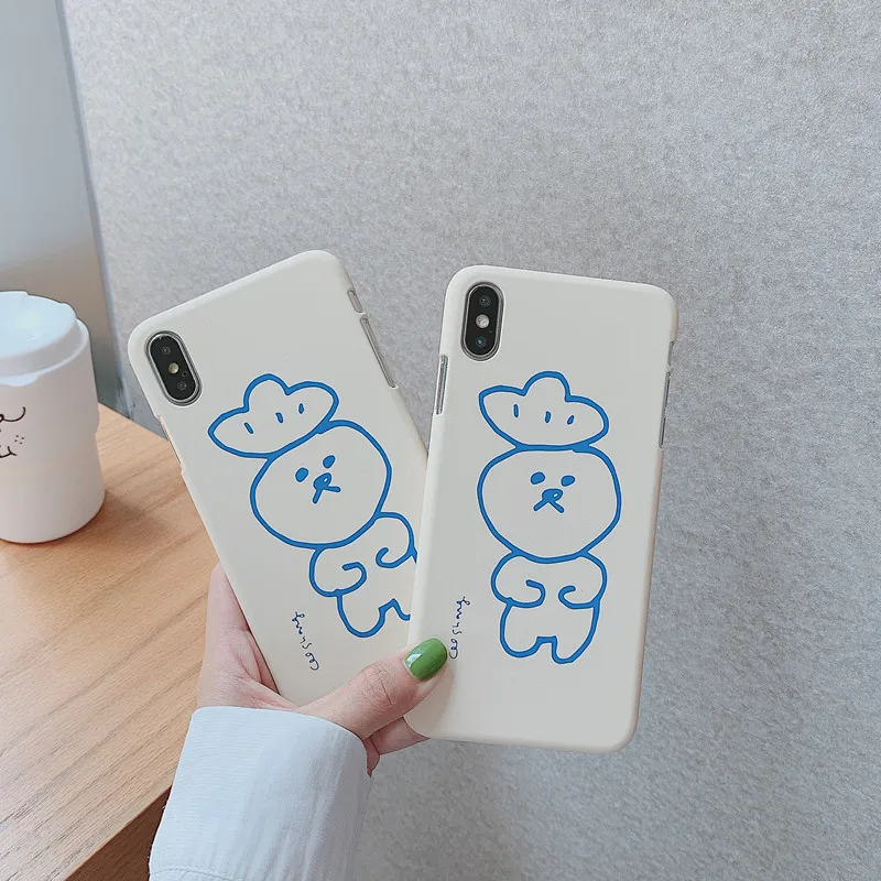 Чехол для телефона с рисунками из мультфильмов IPhone 6 X xr Xs 6s7 8 plus 11 pro max Твердый