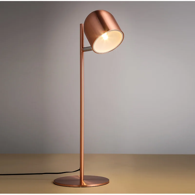 Светодиодный скандинавские Современные Контракт чтения Рабочий стол лампы